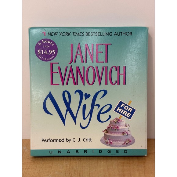 Janet Evanovich Other - Wife for Hire Janet Evanovich Audiobook 5 CDs Unabridged Performed by CJ Critt